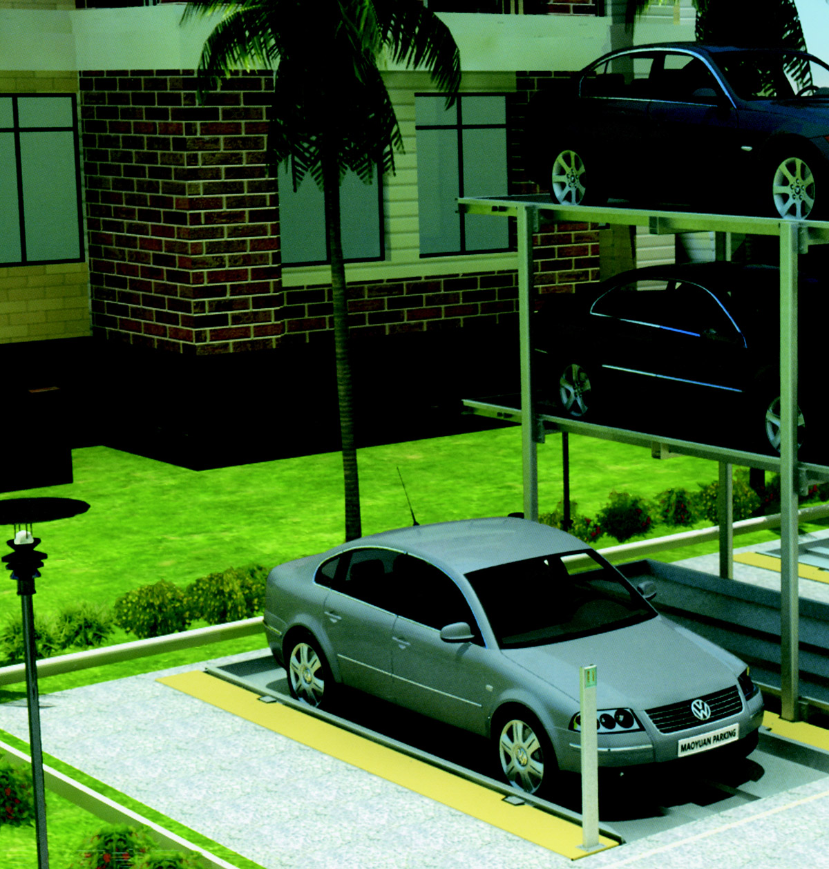 重慶PJS2D1正一負一地坑簡易升降立體停車設備圖片展示.jpg