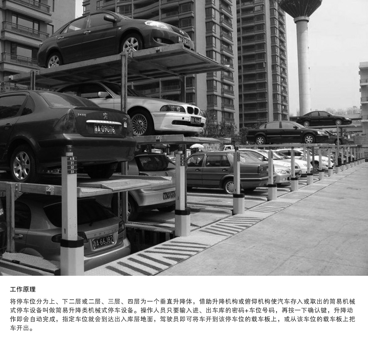 重慶PJS2D1正一負一地坑簡易升降立體停車設備工作原理.jpg